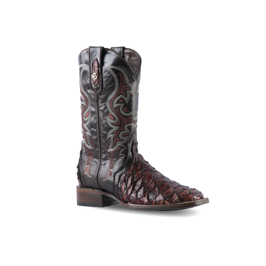Texas Country Western Boot Piraruco Ext Cafe E12 Square Toe
