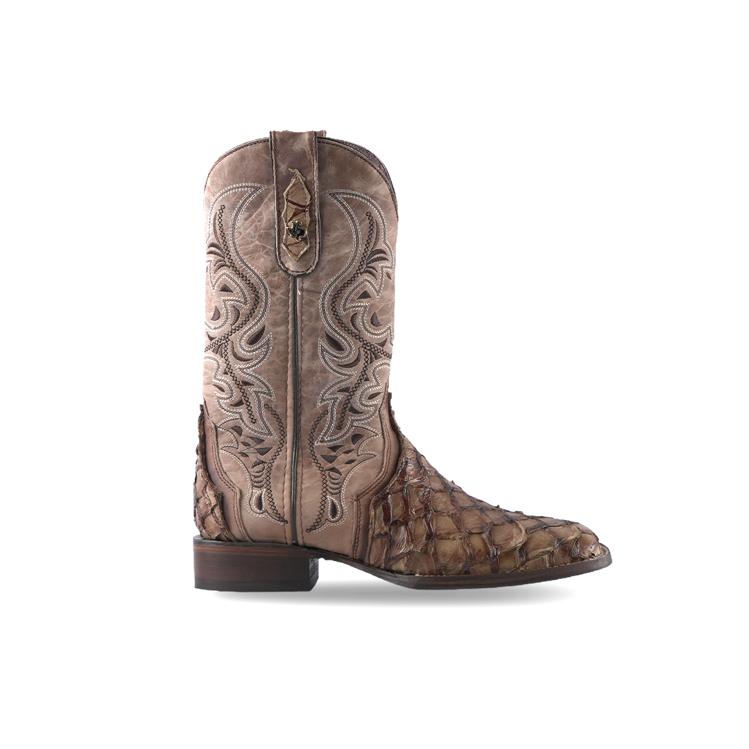 Texas Country Western Boot Piraruco Ext Mink E12 Square Toe