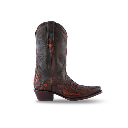 Texas Country Women's Western Boot Python Belly Miel Excelencia