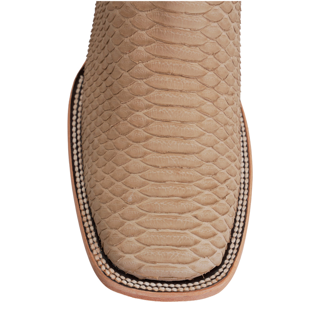 Botas Tanner Cappuccino Python - Punta Cuadrada (PN30)
