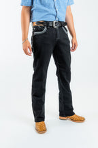 Western Blue - Men's Straight Leg Dark Denim Jeans (WJ2381)