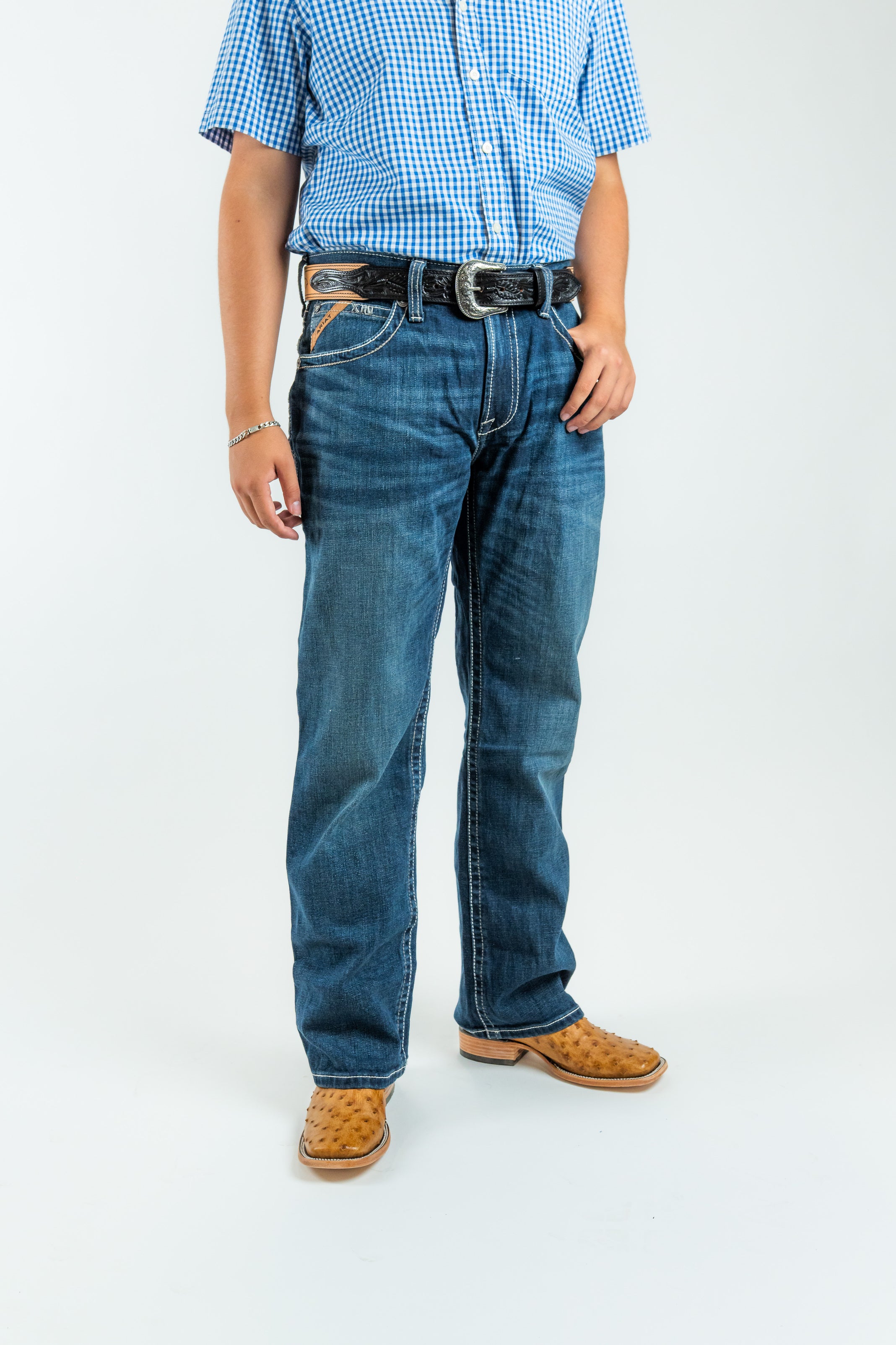 Ariat - Men's M4 Low Rise Stretch Adkins Boot Cut Jeans (10021767)