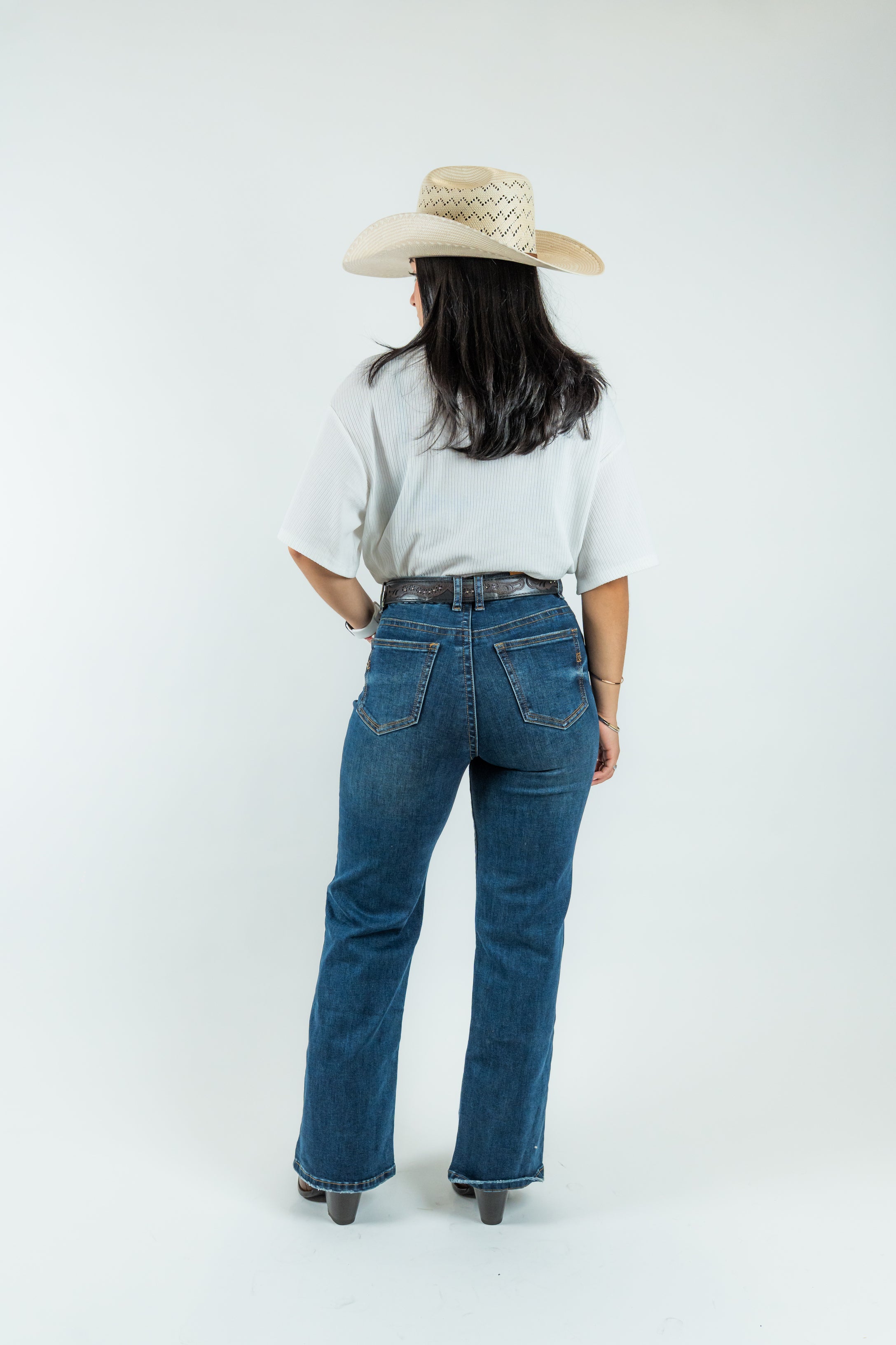 Western Blue - Women's High-Rise Wide Fit Denim Jeans (W2374-WL)