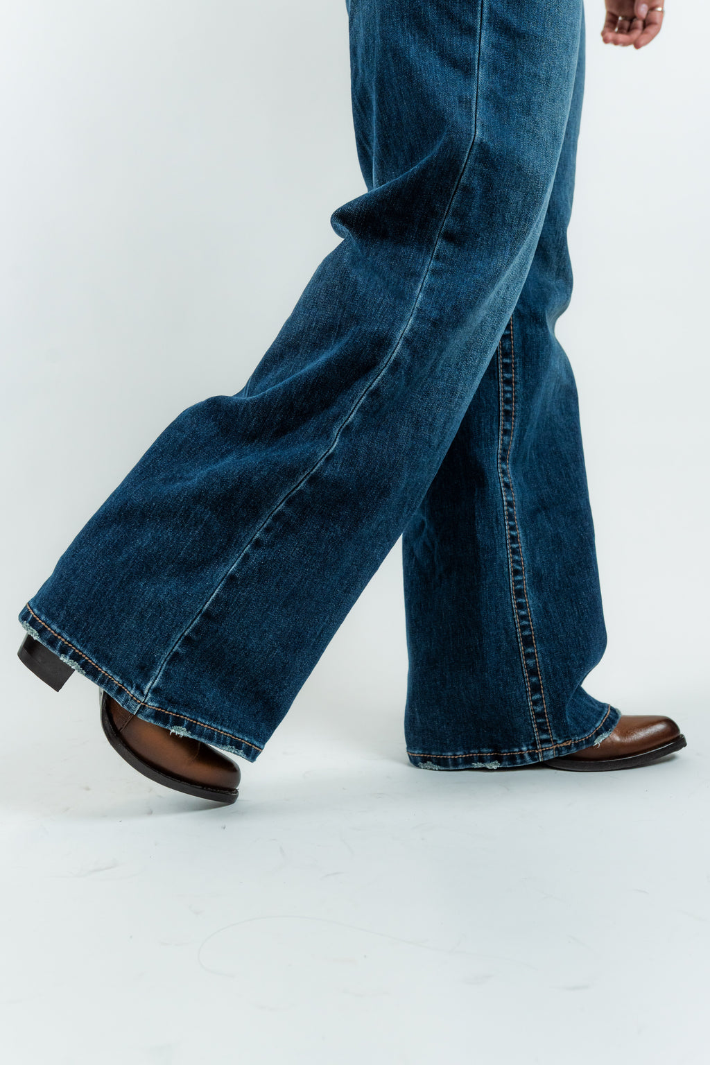 Western Blue - Women's Boot Cut Denim Jeans (W243-TS30)
