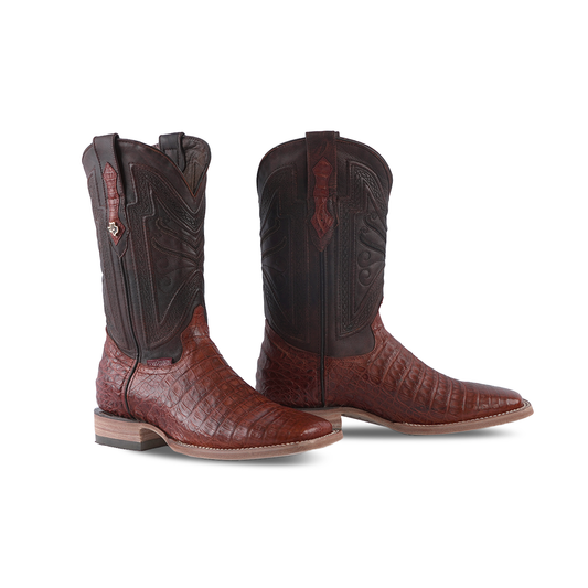 Texas Country Exotic Boot Caiman Belly Brandy Special LM10