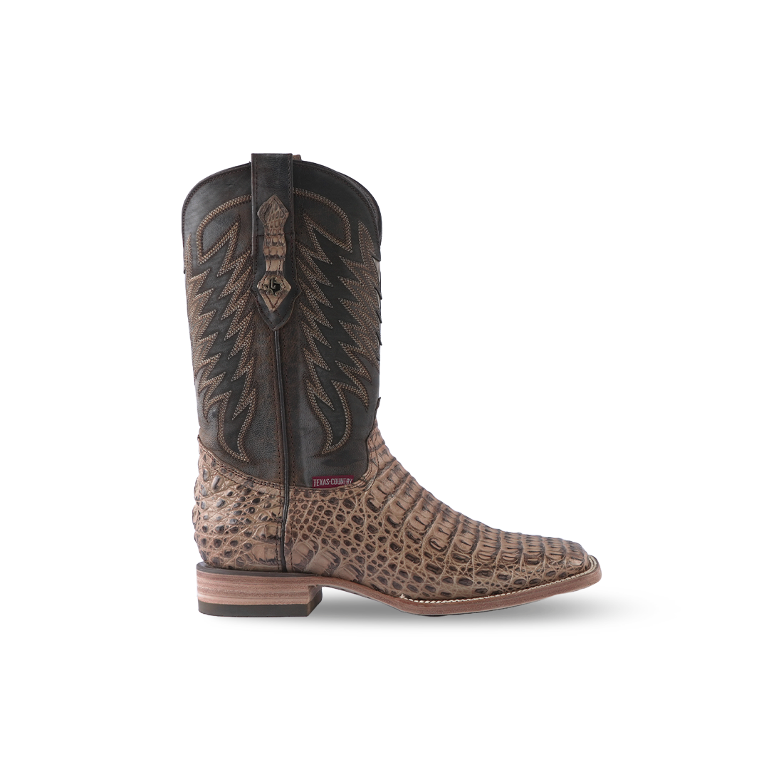Texas Country Exotic Boot Lomo Caiman Antique LM10
