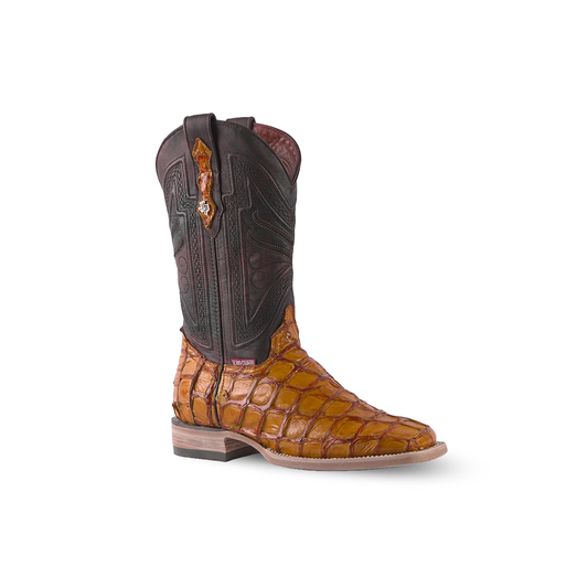 Texas Country Exotic Boot Pez Brandy  PZ60