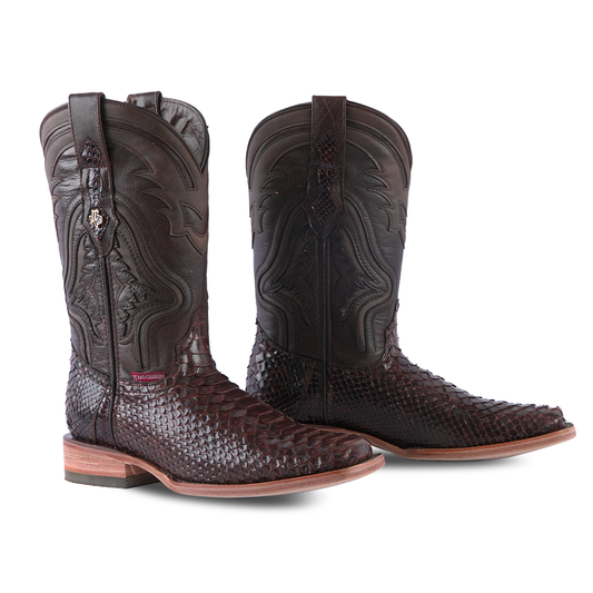 Texas Country Exotic Boot Python Cafe PN100