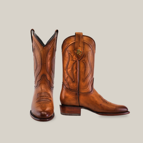 Western - Platinum - Honey - Roper Toe