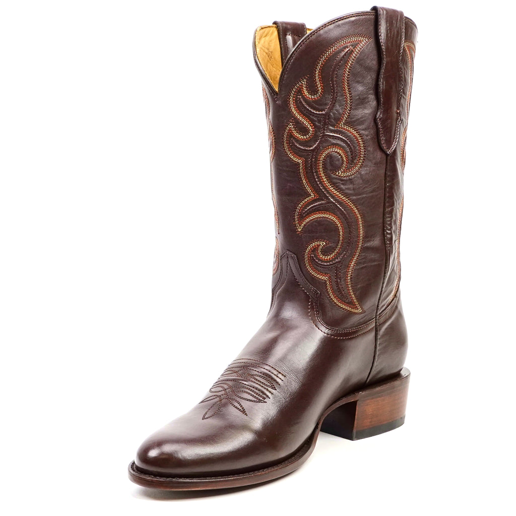 Boney Cowboy Boots - Clayton Chocolate - Roper Toe (TS203)