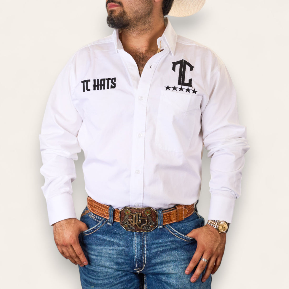 TC Hats - White & Black