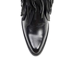 Austin Frills Black Booties - J Toe - Gomez Western Wear
