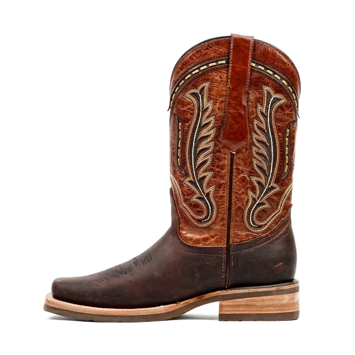 Azkar Moka Cowboy Boots - Slip-Resistant Sole - Rodeo Toe (E28) - Gomez Western Wear