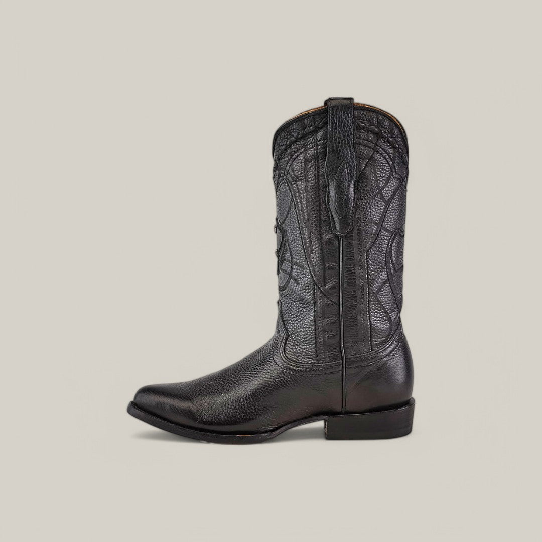 Black Deer Laser & Embroidery - Round Toe - CU682 | Cuadra