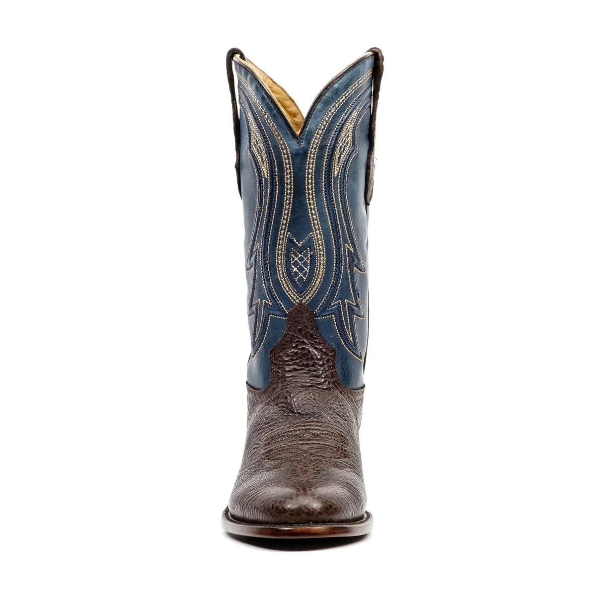 Bull Shoulder Cowboy Boots - Clayton Brown - Roper Toe (TS203) - Gomez Western Wear