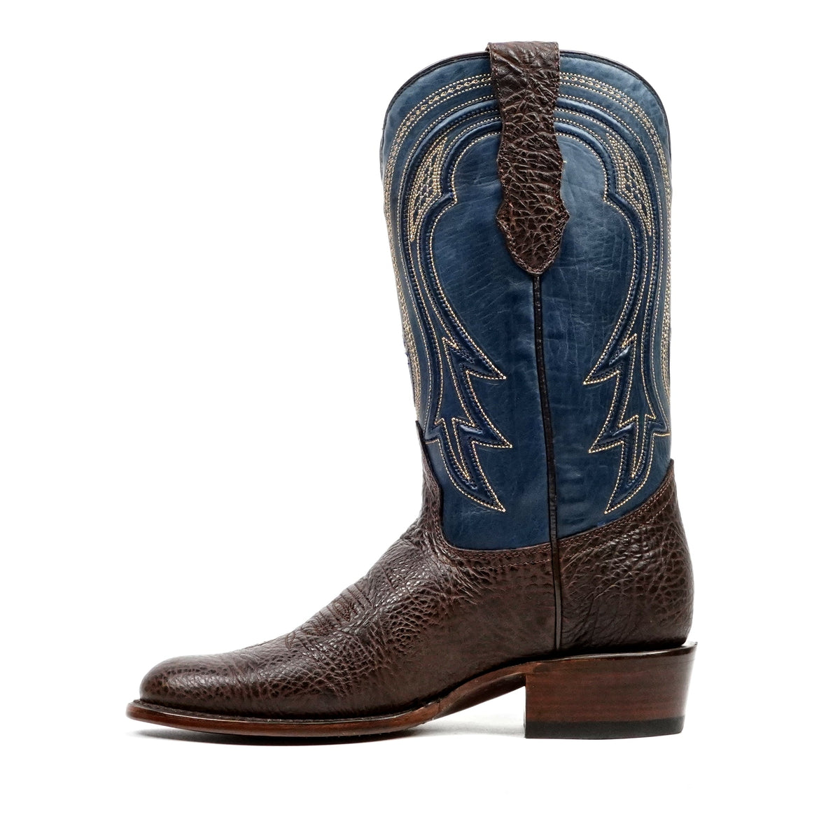 Bull Shoulder Cowboy Boots - Clayton Brown - Roper Toe (TS203) - Gomez Western Wear