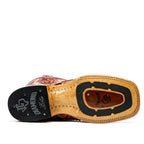 Butch Pirarucu Fish Boots - Matte Pecan - Square Toe - Gomez Western Wear