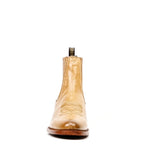 Clayton Gold Ankle Boots - Roper Toe (E964) - Gomez Western Wear