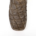 Connor Pirarucu Fish Boots - Mink Matte - Square Toe (PZ60) - Gomez Western Wear