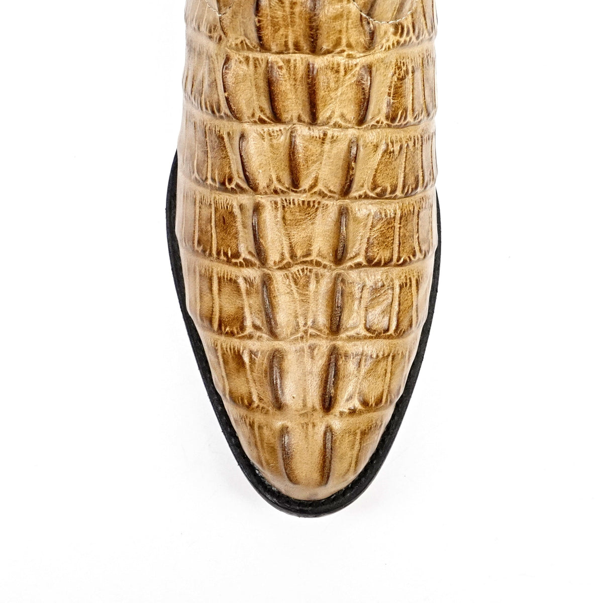 Crocodile Tail Orix Boots - Embossed Leather - Round Toe (E437) - Gomez Western Wear