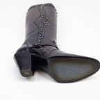 Denali Black Tall Shaft Boots - Round Toe - Gomez Western Wear