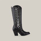 Francia Rings Tall Shaft Black - J Toe - Gomez Western Wear