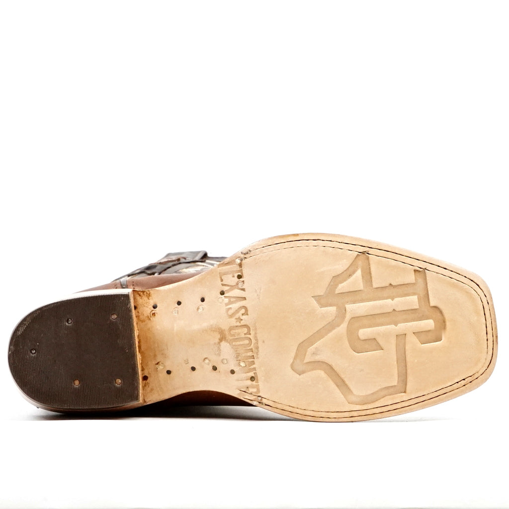 Fresno Cognac Cowboy Boots - Narrow Square Toe (E906) - Gomez Western Wear