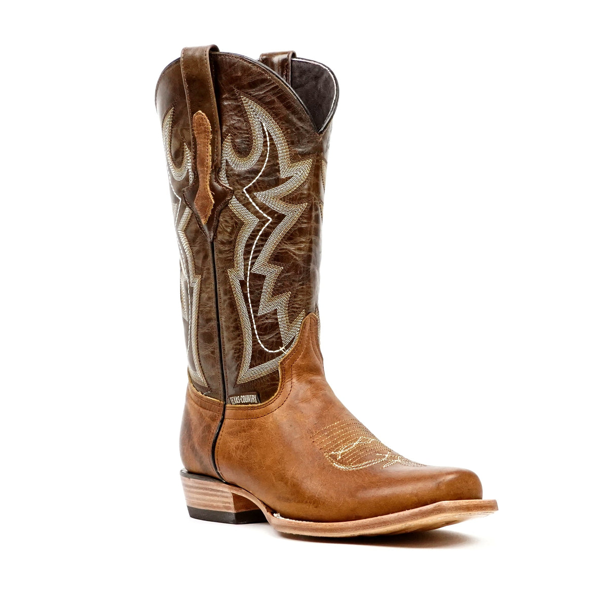 Fresno Tan Cowboy Boots - Narrow Square Toe (E906) - Gomez Western Wear
