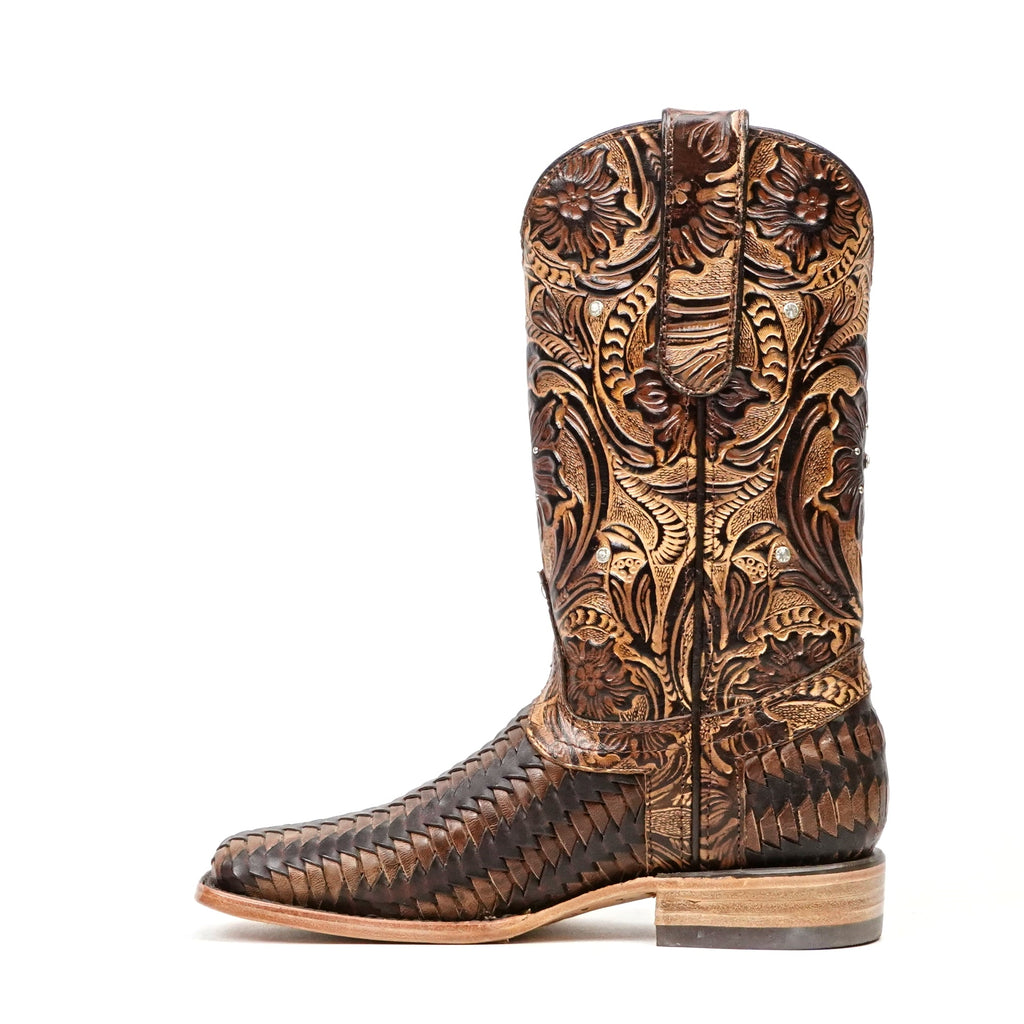 Gabbie - Basketweave Chocolate - Gomez Western Wear