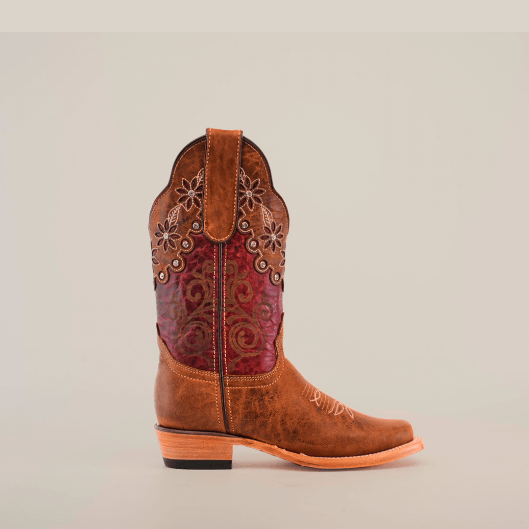 Grecas - Orix Crystals Short Shaft Boots - Narrow Square Toe (E387) - Gomez Western Wear