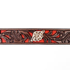 Hand-Tooled Leather Belt (MOD6) - Gomez Western Wear