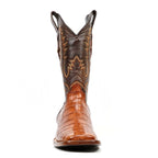 James Alligator Belly Boots - Cognac - Square Toe (LG10) - Gomez Western Wear