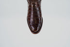 James Full Alligator Boots - Brown - Round Toe (FU220) - Gomez Western Wear