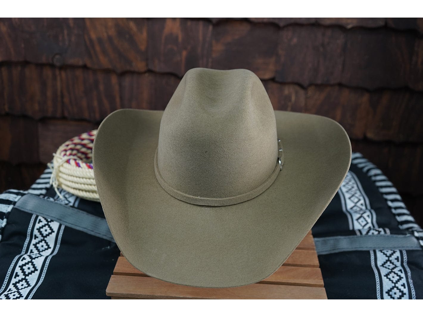 Justin Western Cowboy Hat "Austin" Sand Simple Belt