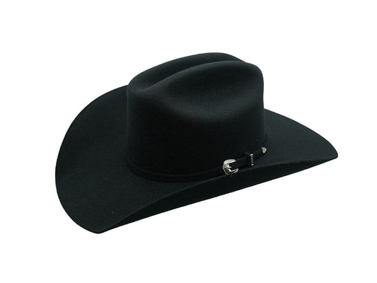 Justin Western Cowboy Hat "Houston" Black Simple Belt