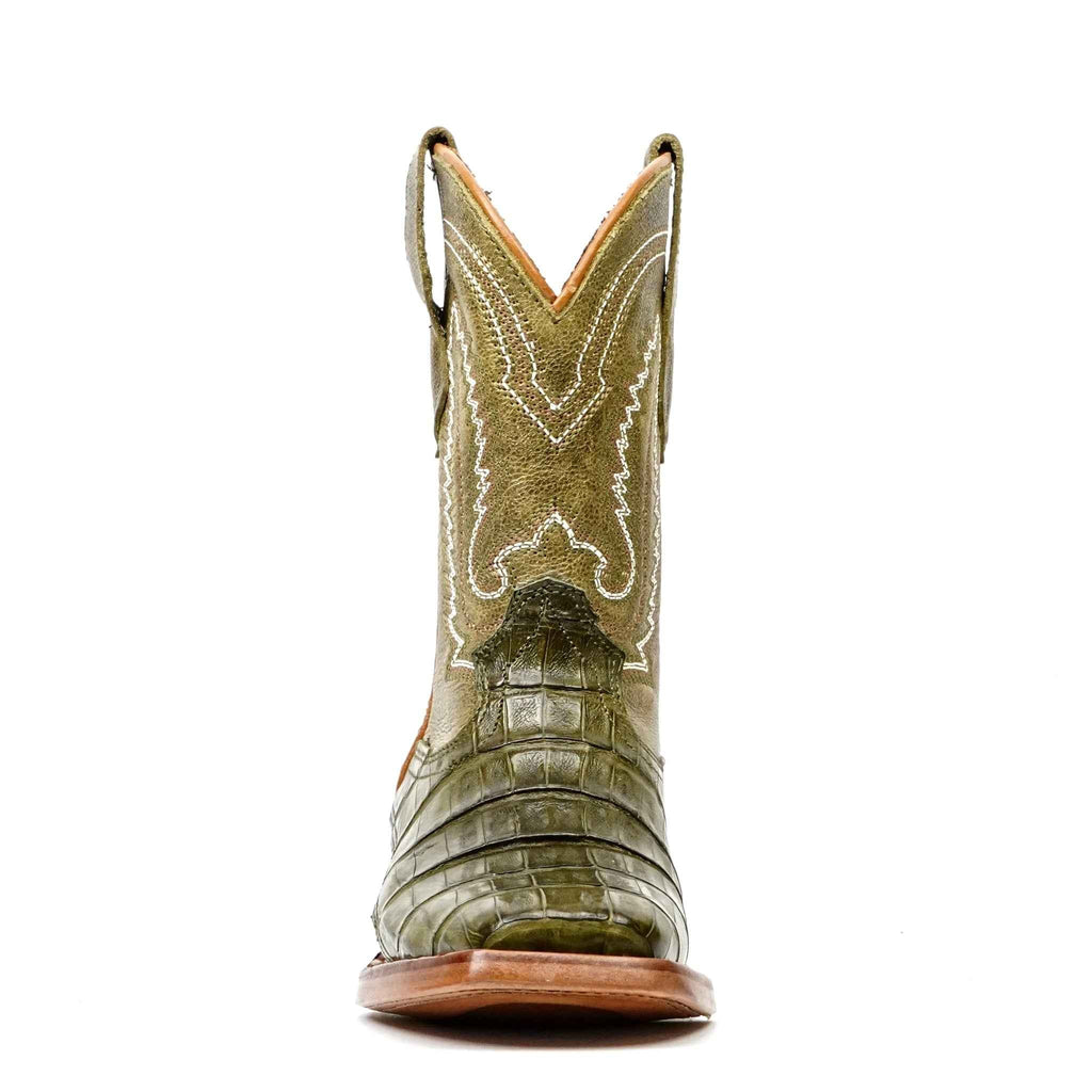Kids Caiman Belly Agave Boots - Square Toe - Gomez Western Wear