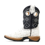 Kids Cowhair Boots- Double Density Sole - Square Toe - Gomez Western Wear