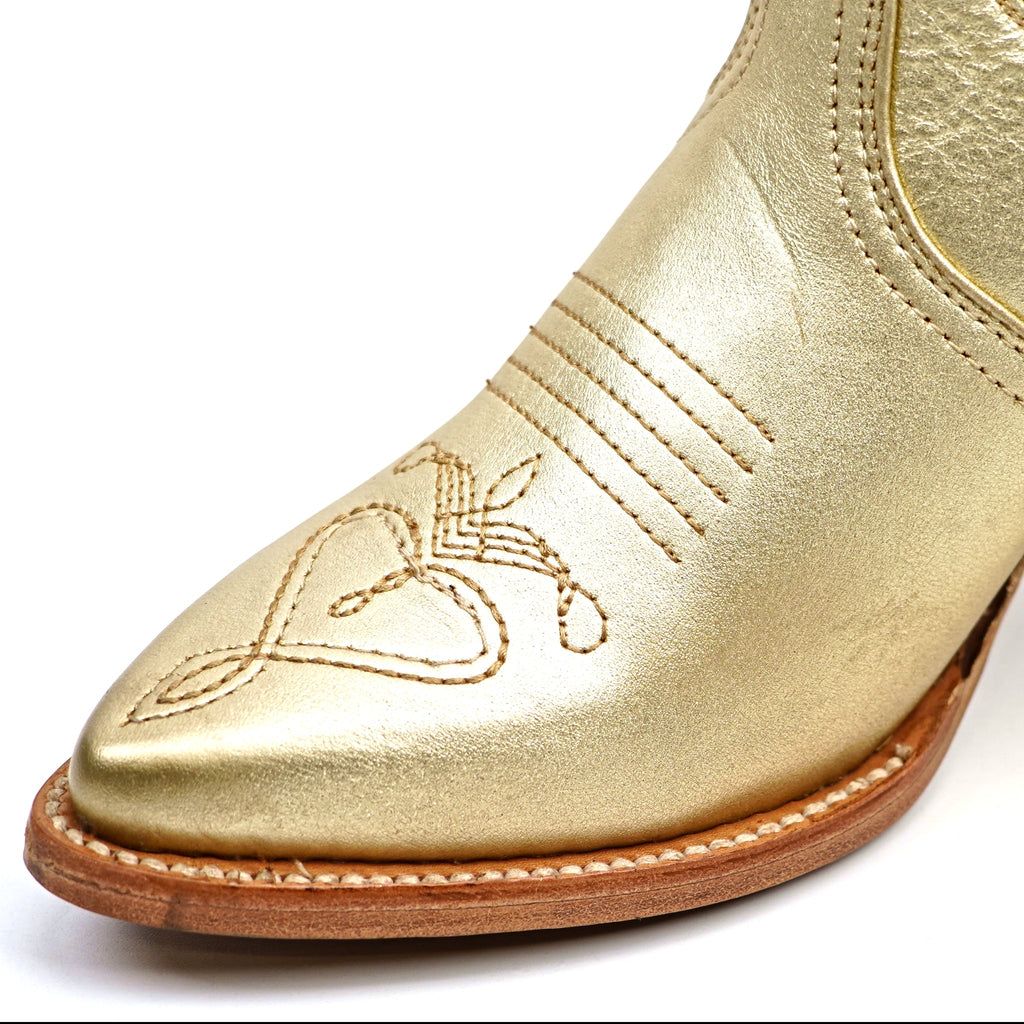 Linda Rose Gold - Tall Shaft - Snip Toe - Gomez Western Wear