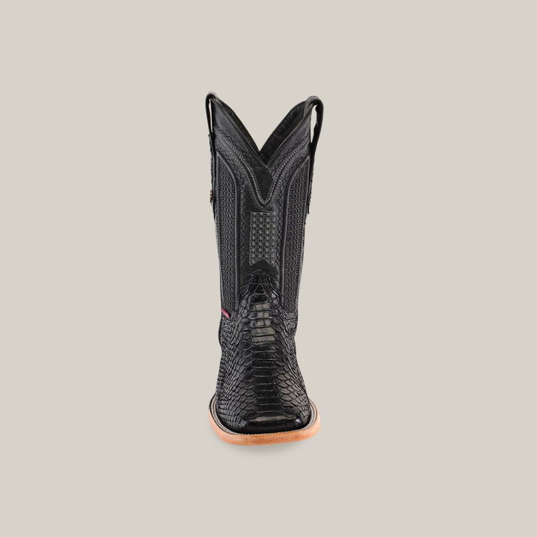 Exotic Python - Black - Square Toe