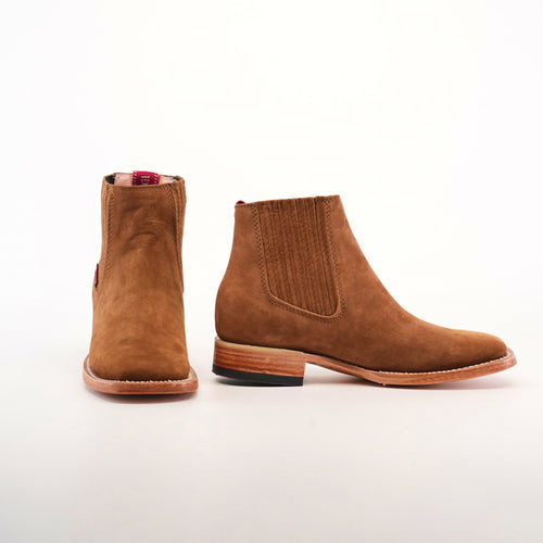 Prime Suede Caramel Square Toe