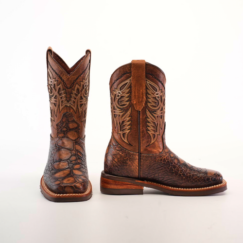 Loggerhead Turtle Print brown Rodeo Toe