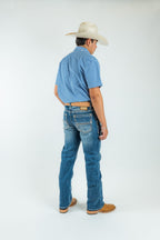 Men's Classic Modern Boot Cut Jeans (W488) - Gomez Western Wear