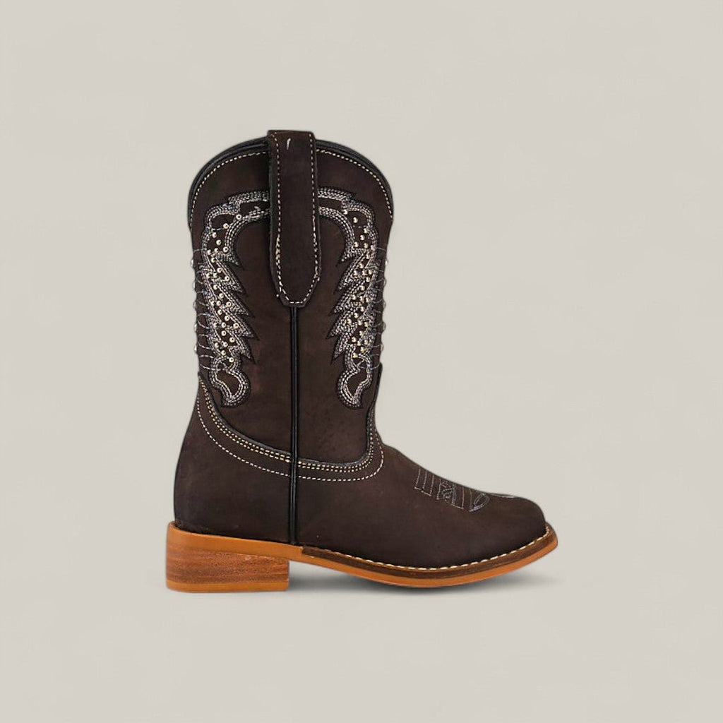Orion Suede Oxford - Square Toe - Kids Boots - Gomez Western Wear