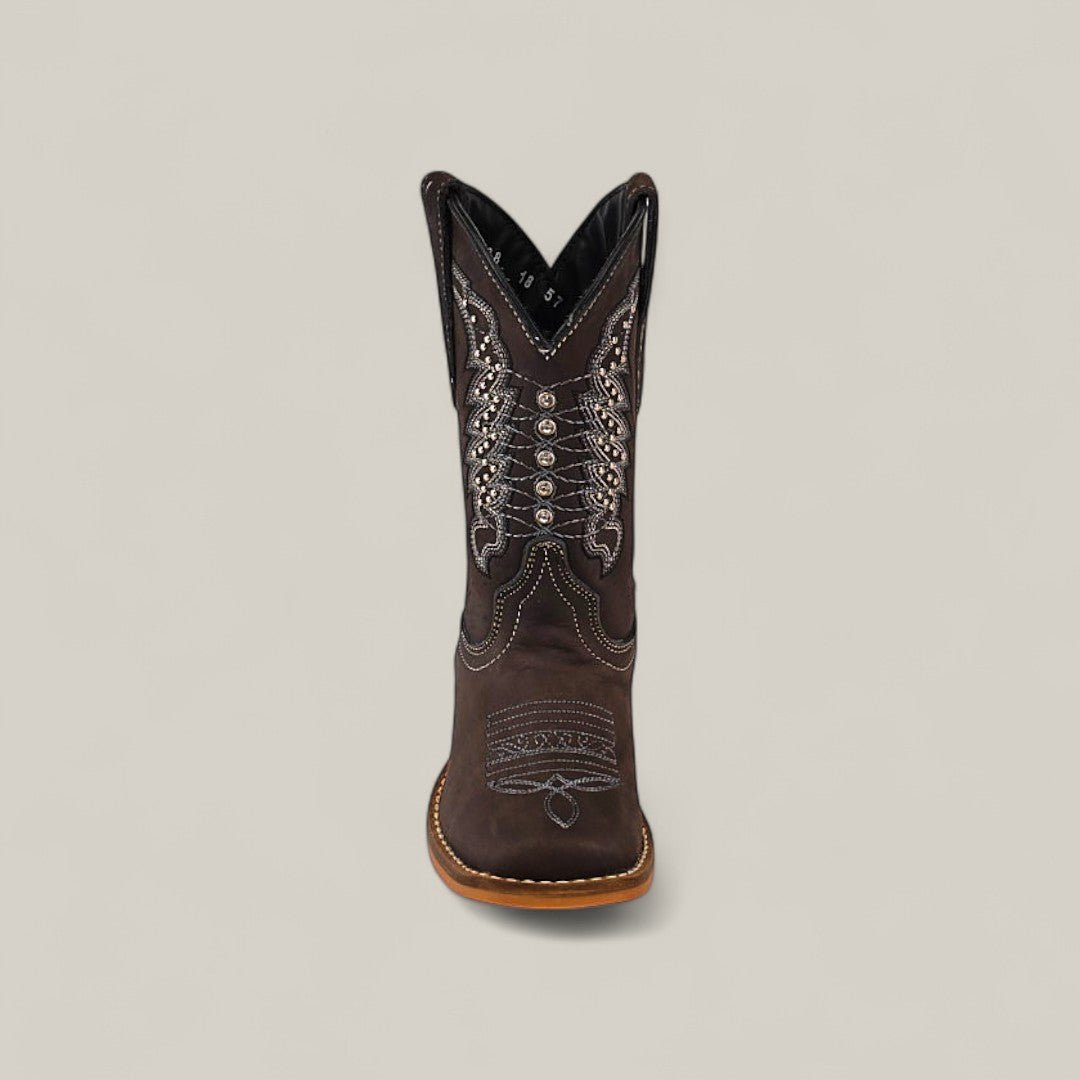 Orion Suede Oxford - Square Toe - Kids Boots - Gomez Western Wear