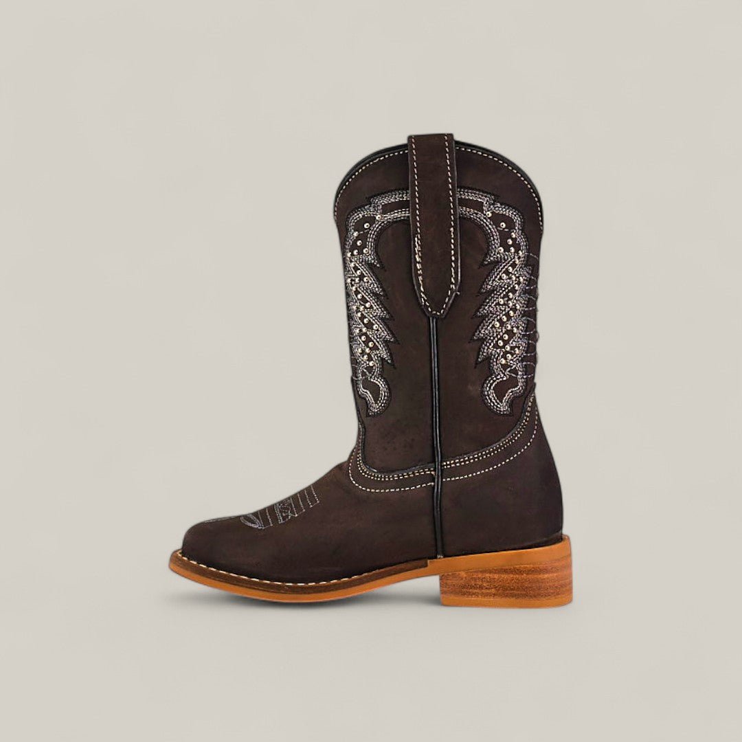 Orion Suede Oxford - Square Toe - Kids Boots - Gomez Western Wear