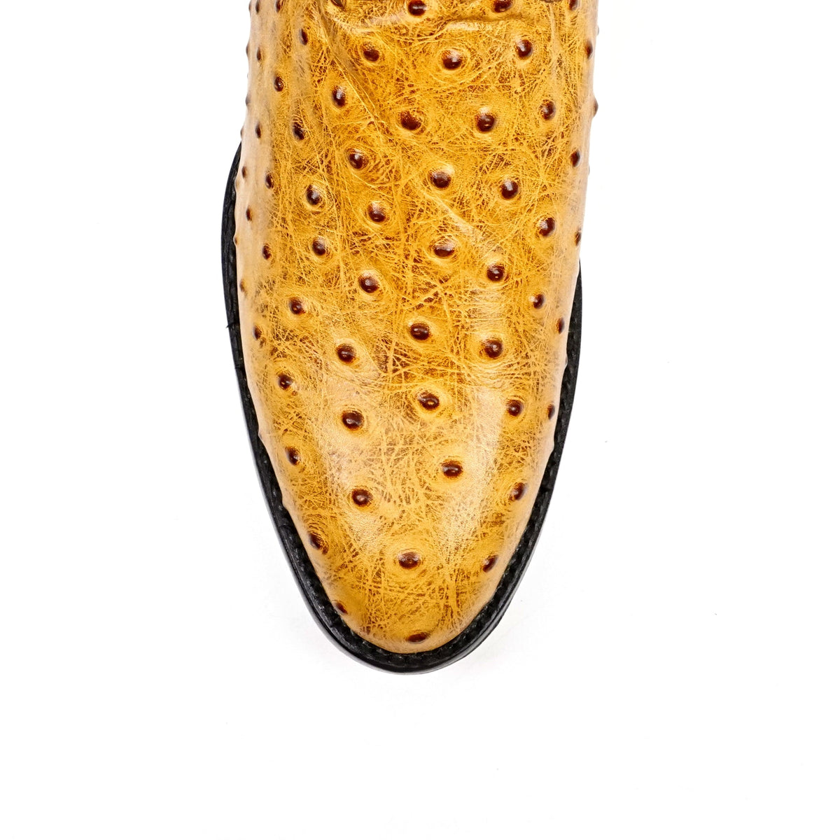 Ostrich Buttercup Boots - Embossed Leather - Round Toe (E436) - Gomez Western Wear