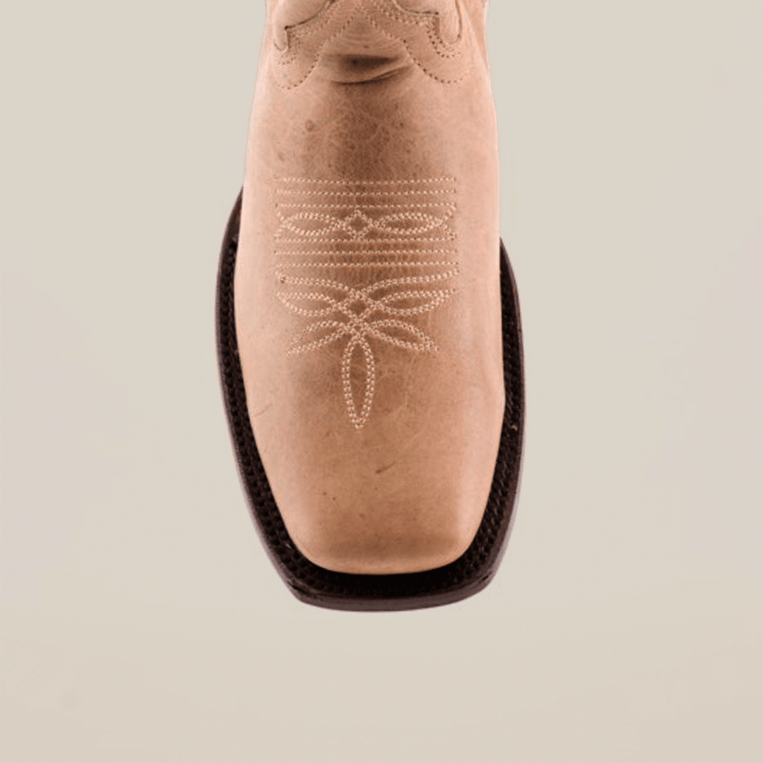 Palles - Siberia Fawn Cowgirl Boots - Short Shaft - Square Toe (E791) - Gomez Western Wear