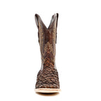 Pirarucu Fish Boots - Brown - Square Toe (PZ60 E.C.) - Gomez Western Wear