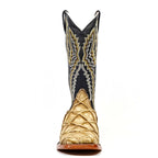 Pirarucu Fish Orix Boots - Embossed Leather - Square Toe (E962) - Gomez Western Wear