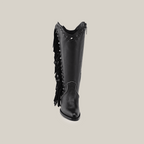 Praga Fringe Tall Shaft Black - J Toe - Gomez Western Wear
